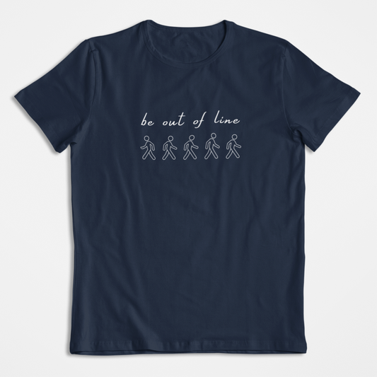 Damen T-Shirt loose fit "BE OUT OF LINE" Bio-Baumwolle