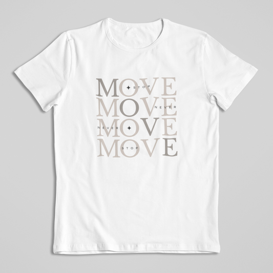 Damen T-Shirt loose fit "MOVE" Bio-Baumwolle