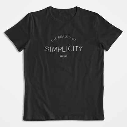 Damen T-Shirt loose fit "THE BEAUTY OF SIMPLICITY" Bio-Baumwolle