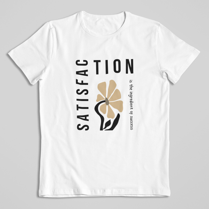 Damen T-Shirt loose fit "SATISFACTION" Bio-Baumwolle