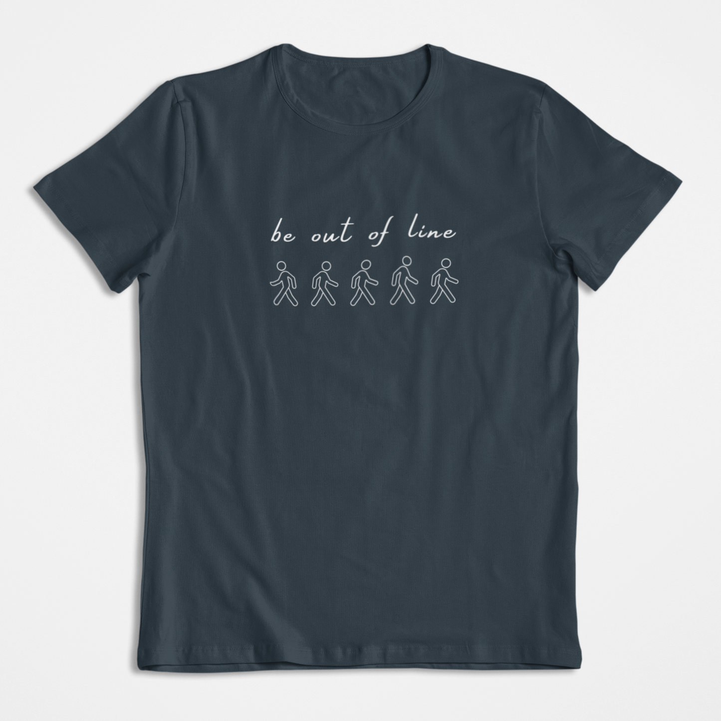 Damen T-Shirt loose fit "BE OUT OF LINE" Bio-Baumwolle
