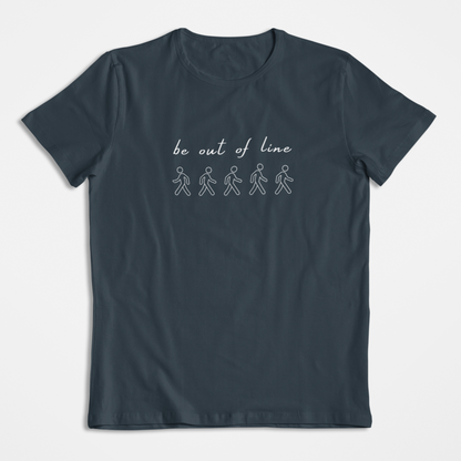 Damen T-Shirt loose fit "BE OUT OF LINE" Bio-Baumwolle