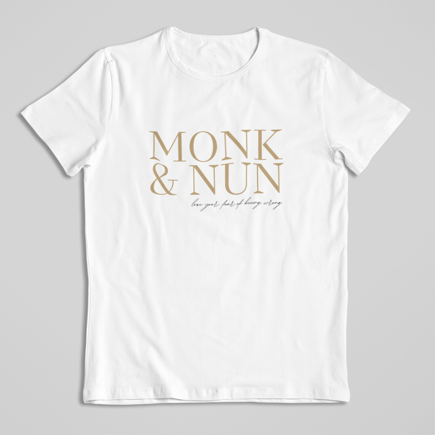 Damen T-Shirt loose fit "MONK & NUN" Bio-Baumwolle