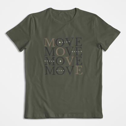 Damen T-Shirt loose fit "MOVE" Bio-Baumwolle