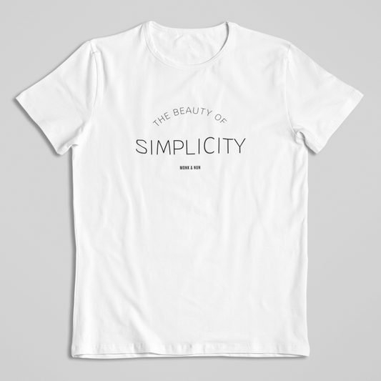 Damen T-Shirt loose fit "THE BEAUTY OF SIMPLICITY" Bio-Baumwolle