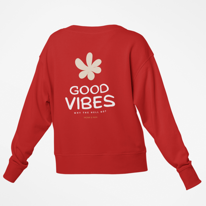 Damen Sweater regular fit "GOOD VIBES"