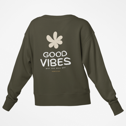 Damen Sweater regular fit "GOOD VIBES"
