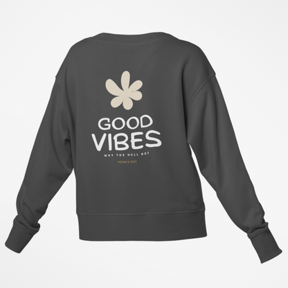 Damen Sweater regular fit "GOOD VIBES"