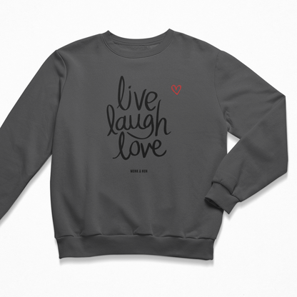 Damen Sweater regular fit "LIVE LAUGH LOVE"