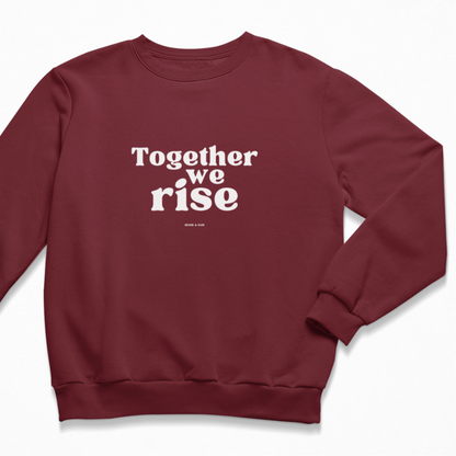 Damen Sweater regular fit "TOGETHER WE RISE"