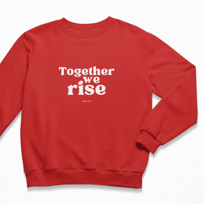 Damen Sweater regular fit "TOGETHER WE RISE"