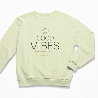 Damen Sweater regular fit "GOOD VIBES"
