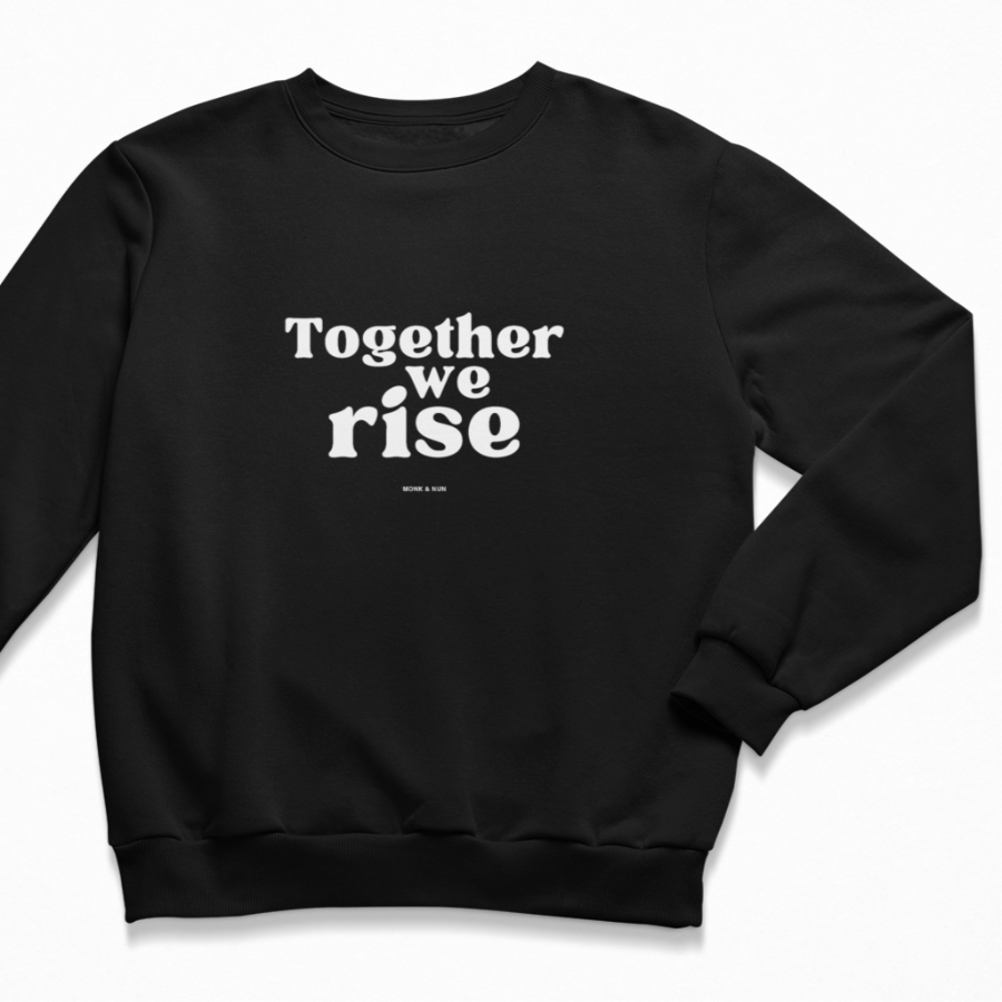 Damen Sweater regular fit "TOGETHER WE RISE"
