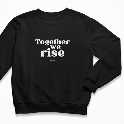 Damen Sweater regular fit "TOGETHER WE RISE"