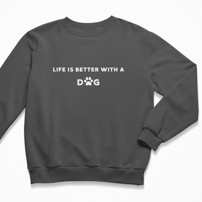 Damen Sweater regular fit "LIFE IS BETTER WITH A DOG