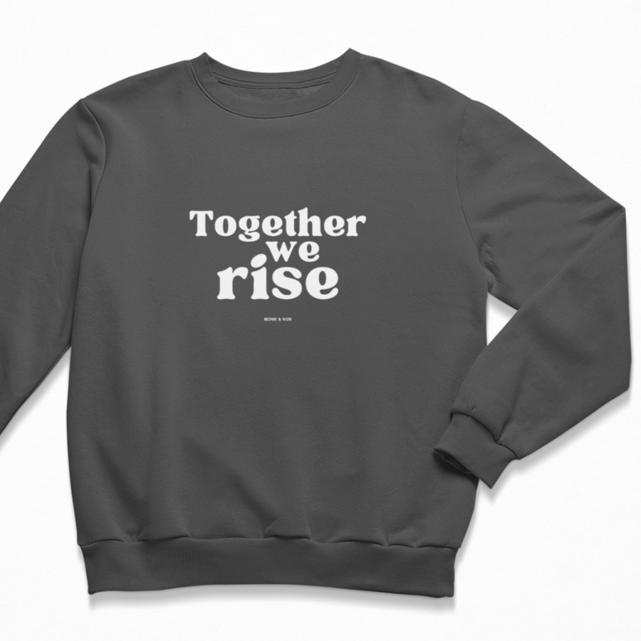 Damen Sweater regular fit "TOGETHER WE RISE"