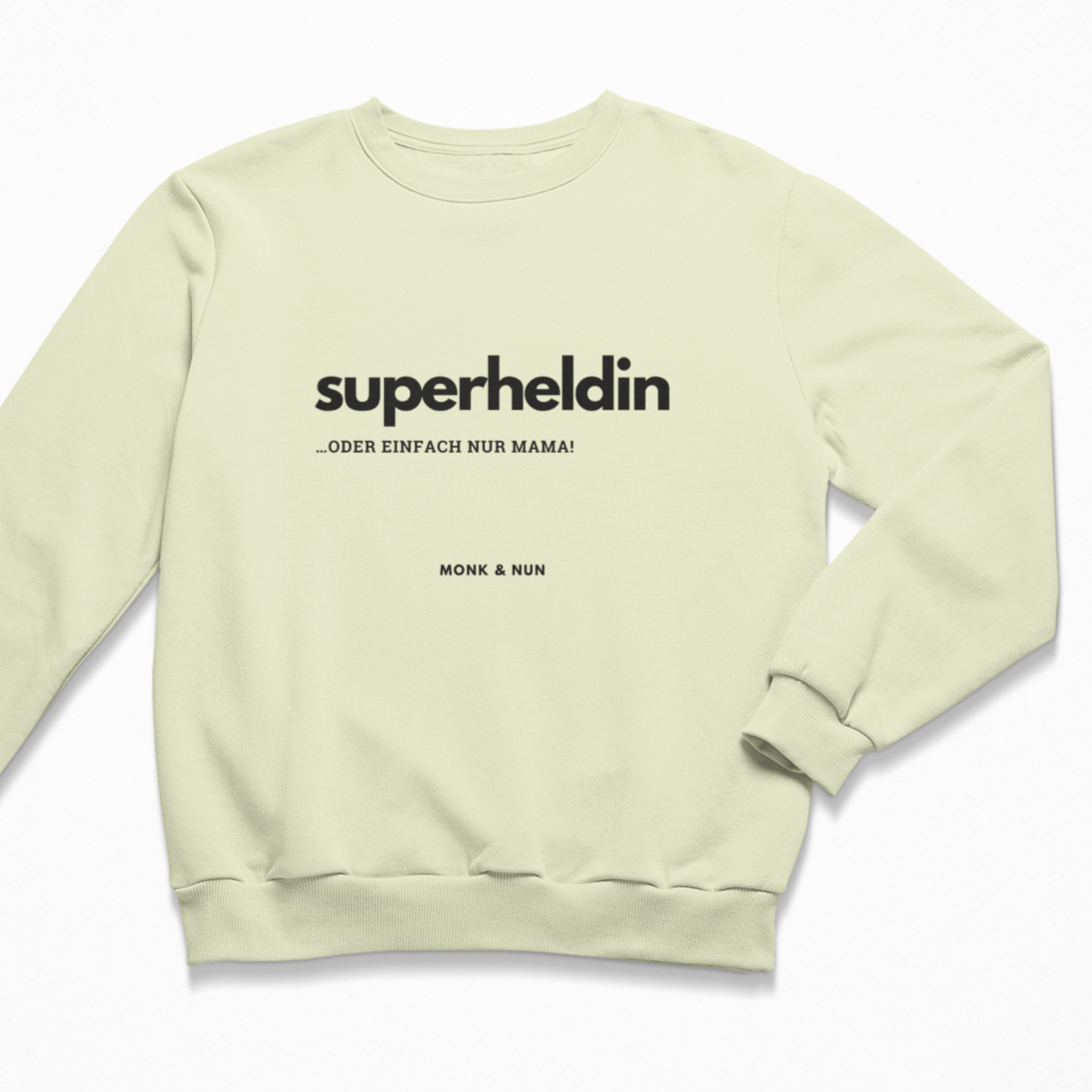 Damen Sweater regular fit "SUPERHELDIN - ODER EINFACH NUR MAMA"