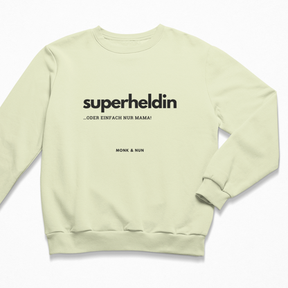Damen Sweater regular fit "SUPERHELDIN - ODER EINFACH NUR MAMA"