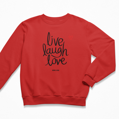 Damen Sweater regular fit "LIVE LAUGH LOVE"