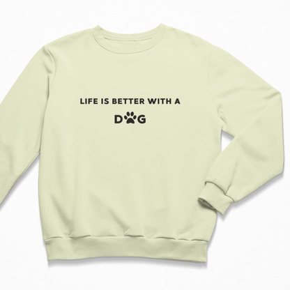 Damen Sweater regular fit "LIFE IS BETTER WITH A DOG