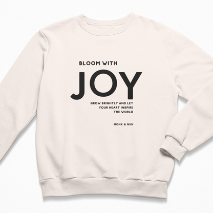 Damen Sweater regular fit "BLOOM WITH JOY"
