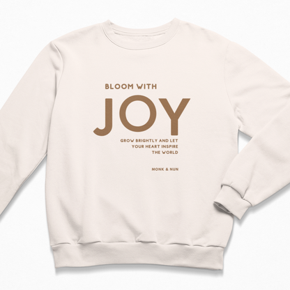 Damen Sweater regular fit "BLOOM WITH JOY"