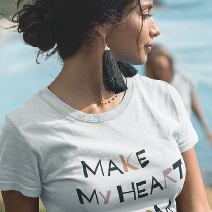 Unisex T-Shirt "MAKE MY HEART BLOOM" Bio-Baumwolle